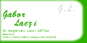 gabor laczi business card